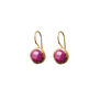 Faceted pink sillimanite hook earrings by Mirabelle